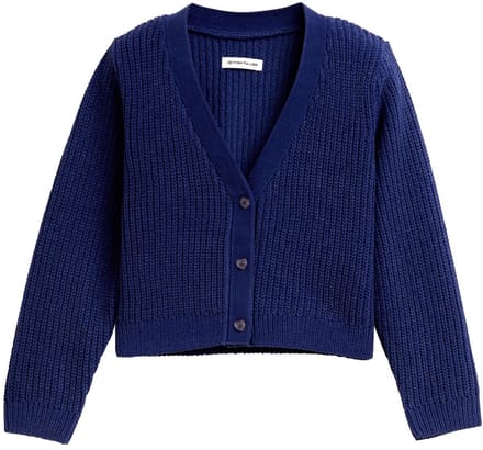 Tom Tailor - Vest met V-hals - Maat 92/98 - dark blue harbor