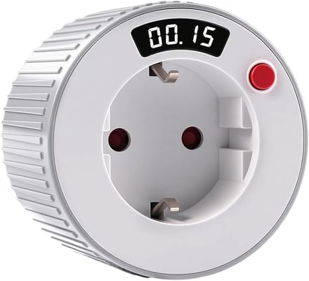 Digitale Tijdschakelaar - Stopcontact Timer - Energie Besparen - Eenvoudige Bediening - 24 Uur - Wit