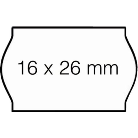 Prijsetiket 16x26mm open-data s14/sato judo Afneembaar wit