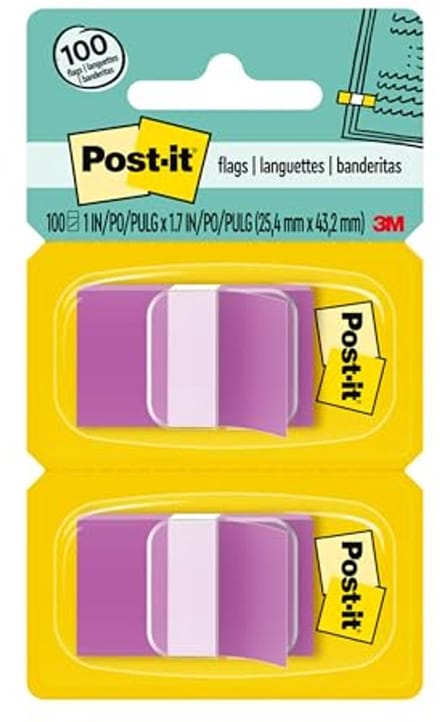 Vlaggen 50 Stuks Dispenser 1" Breed Paars