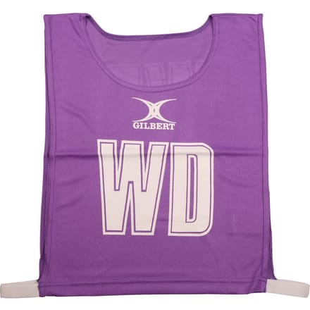 Gilbert Netball Monochrome Netball Bibs - Medium - Purple