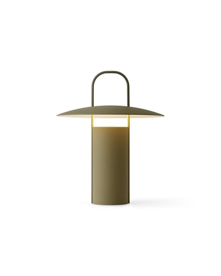 Audo Copenhagen Audo Ray LED tafellamp, draagbaar, stofgroen