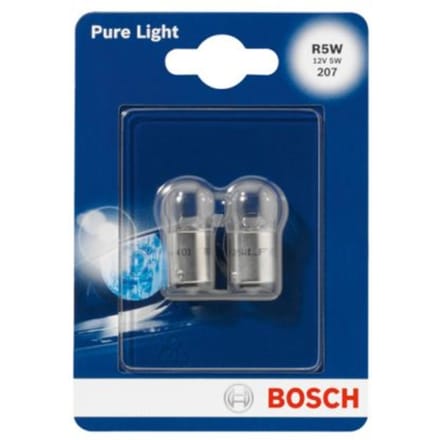 P27/7w lamp BOSCH R5W Pure Light 12V/5W, 2 Stuk