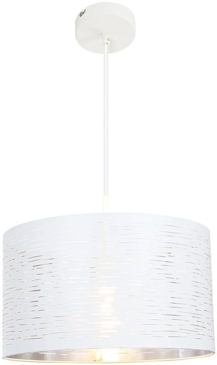 Globo - hanglamp - Barca - wit - metaal - Ø 38cm - E27 - 15341