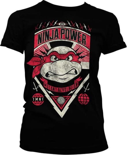 Teenage Mutant Ninja Turtles Dames Tshirt -M- Ninja Power Zwart