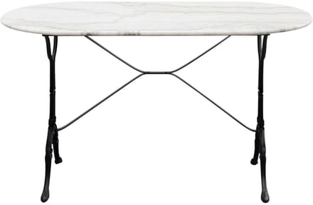 Eettafel Bistrot 120x60cm wit marmer Kare Design