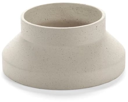 Serax Alex Gabriels Mira vaas + taartschotel D21cm H10cm beige
