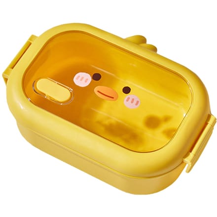 Bento Lunchbox Kleine Gele Eend Roestvrij Staal Thermische Lunchcontainer voor Kantoor orange