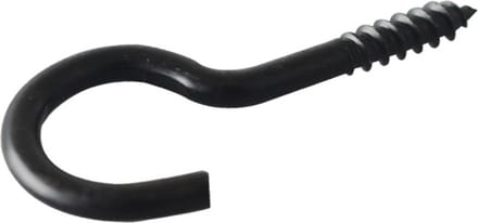 Schroefhaak zwart Deltacoill 3.45x30/50mm