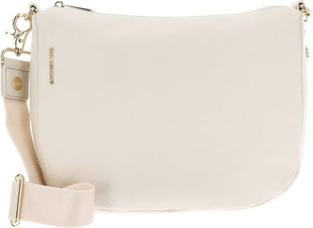 MANDARINA DUCK Leren Schoudertas Mellow Leather Hobo Bag Almond Crème