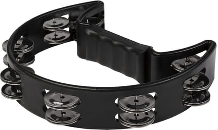 Fame FHT-B Hand Tambourine black - Tamboerijn