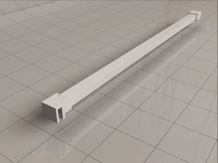 Wiesbaden Slim Stabilisatiestang 120 cm - Mat Wit