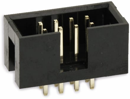 econ connect WS8G, DIN 41651, Zwart, Geelkoper, 500 V, 5000 mΩ, 3 A