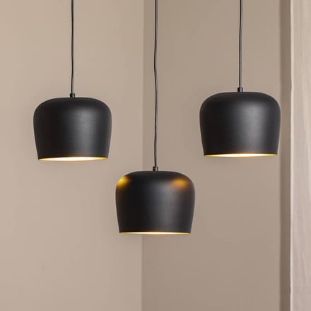Opviq Hanglamp Berceste N-1410 zwart metaal 3-lamps lineair
