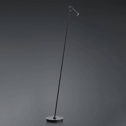 HELL LED vloerlamp Tom, dimbaar, zwart