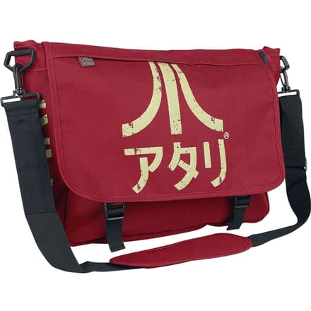 Atari - Messenger Bag met Japanese Logo - Donkerrood