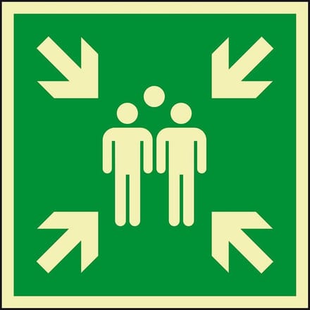 Verzamelplaats bord ISO 7010