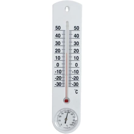 Orion - Thermometer met Hygrometer - 25 cm - Leesbare Schaal - Duurzaam