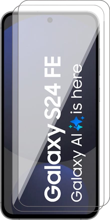Screenprotector geschikt voor Samsung Galaxy S24 FE - 2x Glas Screen Protector