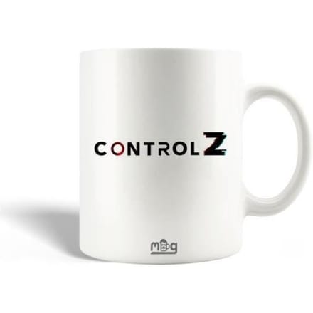 Mug en Céramique - Control Z - Série 2020 - 30cl - Compatible Lave-Vaisselle - Blanc
