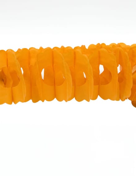 HOBI - Oranje papieren slinger 15cm x 4m voor feestdecoratie