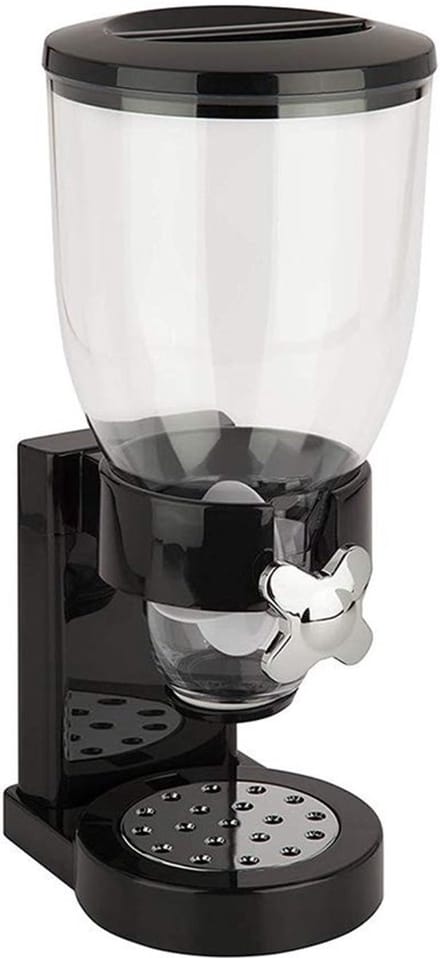 MTTProducts - Candy Dispenser - Cereal Dispenser - Houdt voeding vers - Zwart