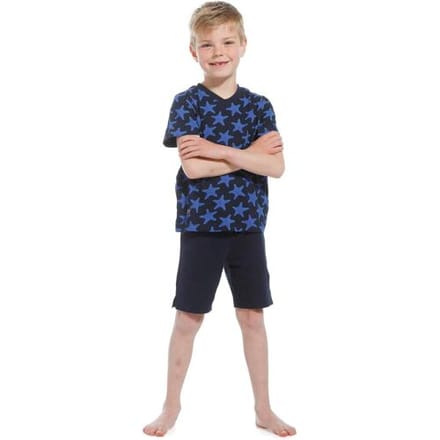 Pastunette jongens shortama sterren Blauw jongen 140