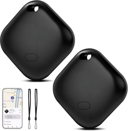 Tracker Tag - Sleutelfinder - Objecten Terugvinden - Google Find My Device - 2 Stuks - Wit