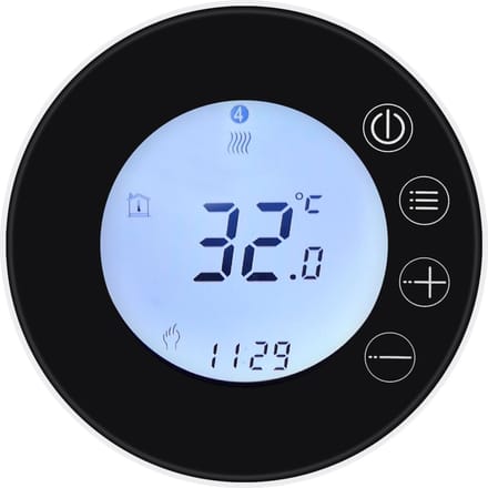 Tuya WiFi LCD-scherm Intelligente thermostaat Programmeerbare temperatuurregelaar APP-bediening GB zwart