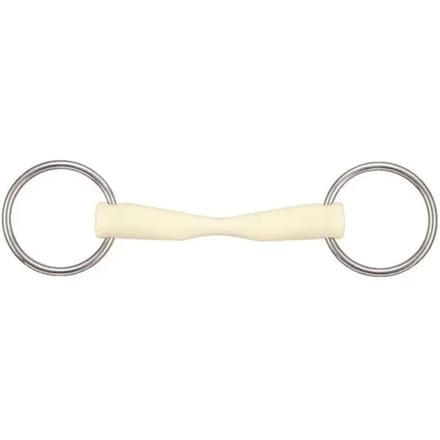 2-rings bit voor recht afneembaar paard Soyo Happy mouth "taper"