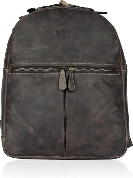 Sparwell Trendy Tory Leren Rugzak - 100% Buffel leer | Bruin