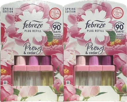 Febreze Luchtverfrisser navulling 3Volution Peony & Cedar 2 x 20 ml