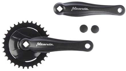 Miranda Beta 1 Crankstel 38T 170mm Spie loos Gazelle Disc Zwart