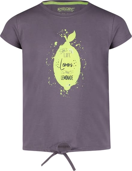 4PRESIDENT T-shirt meisjes - Anthracite - Maat 152 - Meiden shirt