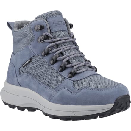 Cotswold Oddington Suede Mesh Dames Blauwe Wandelschoenen