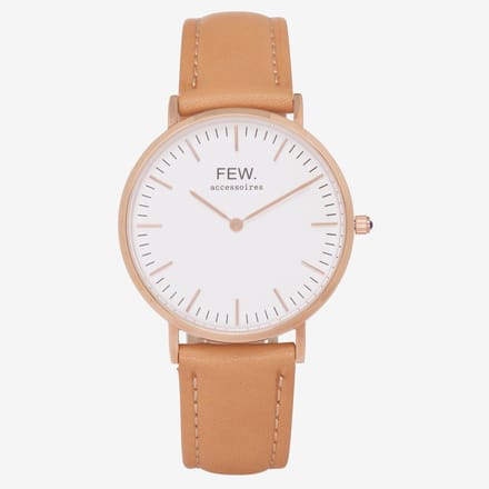 Bellezza Grande Rose Gold Cognac Leather
