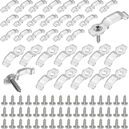 Fixeerclips voor LED-strips - 100 stuks voor 10-12 mm LED-verlichting en bevestiging