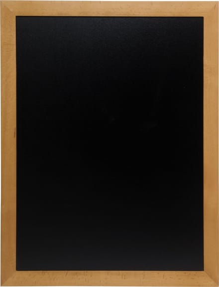 Securit® universeel wandkrijtbord in teakhout (L) 70 cm
