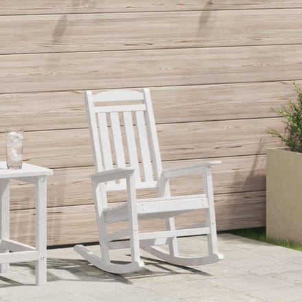 vidaXL Tuin Schommelstoel Wit 92 x 70 x 108cm HDPE