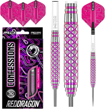 Dartpijlen Set - Tungsten Pijlen - Precisie Werpen - 85% Tungsten Materiaal - 30 gram - Rood