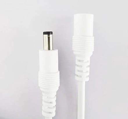 Verlengkabel 1 m DC 12 V 2 stuks 5,5 mm x 2,1 mm voor ledstrip en CCTV