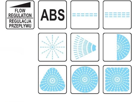 Yato - Tuinsproeier - 8 Functies - Statisch - ABS Basis