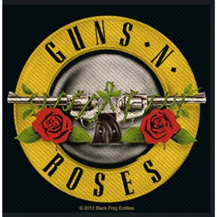 Guns N' Roses Patch - Bullet Logo - voor Geen - meerkleurig