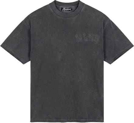 Malelions heavyweight applique t-shirt in de kleur grijs.