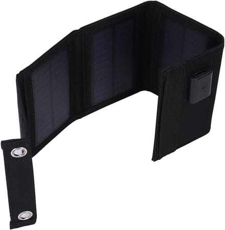 Draagbare Zonnelader - Oplaadbare Energie - Buiten Opladen - Hoge Conversie Efficiëntie - 75 Watt - Zwart