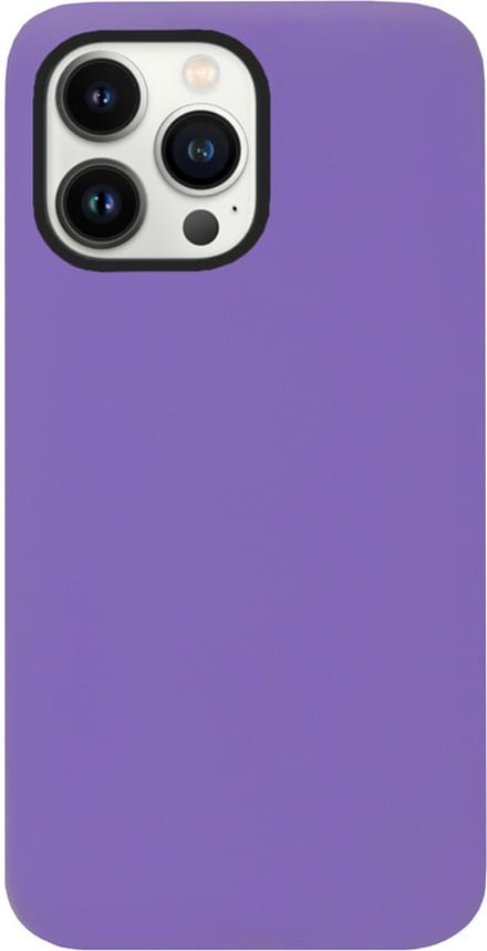 ADEL Siliconen Back Cover Softcase Hoesje Geschikt voor iPhone 14 Pro - Paars
