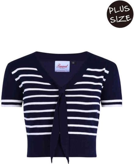 Dancing Days - SAILOR STRIPE Top - 3XL - Blauw