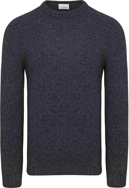Profuomo Pullover Boiled Wool Navy - Maat S - Heren - Pullovers