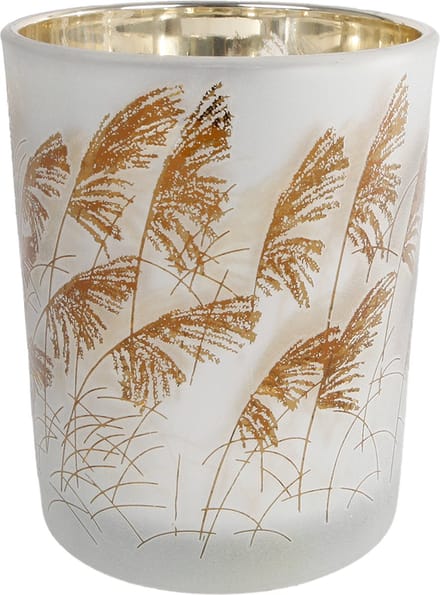 Set van 2 Theelichthouders Straw S 7,5 x 7,5 x 8 en 10 x 10 x 12.5 cm