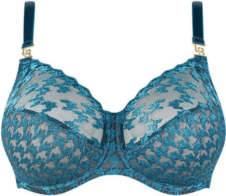 Louisa Bracq - Tailor Beugel BH Neon Botanica - maat 75E - Blauw